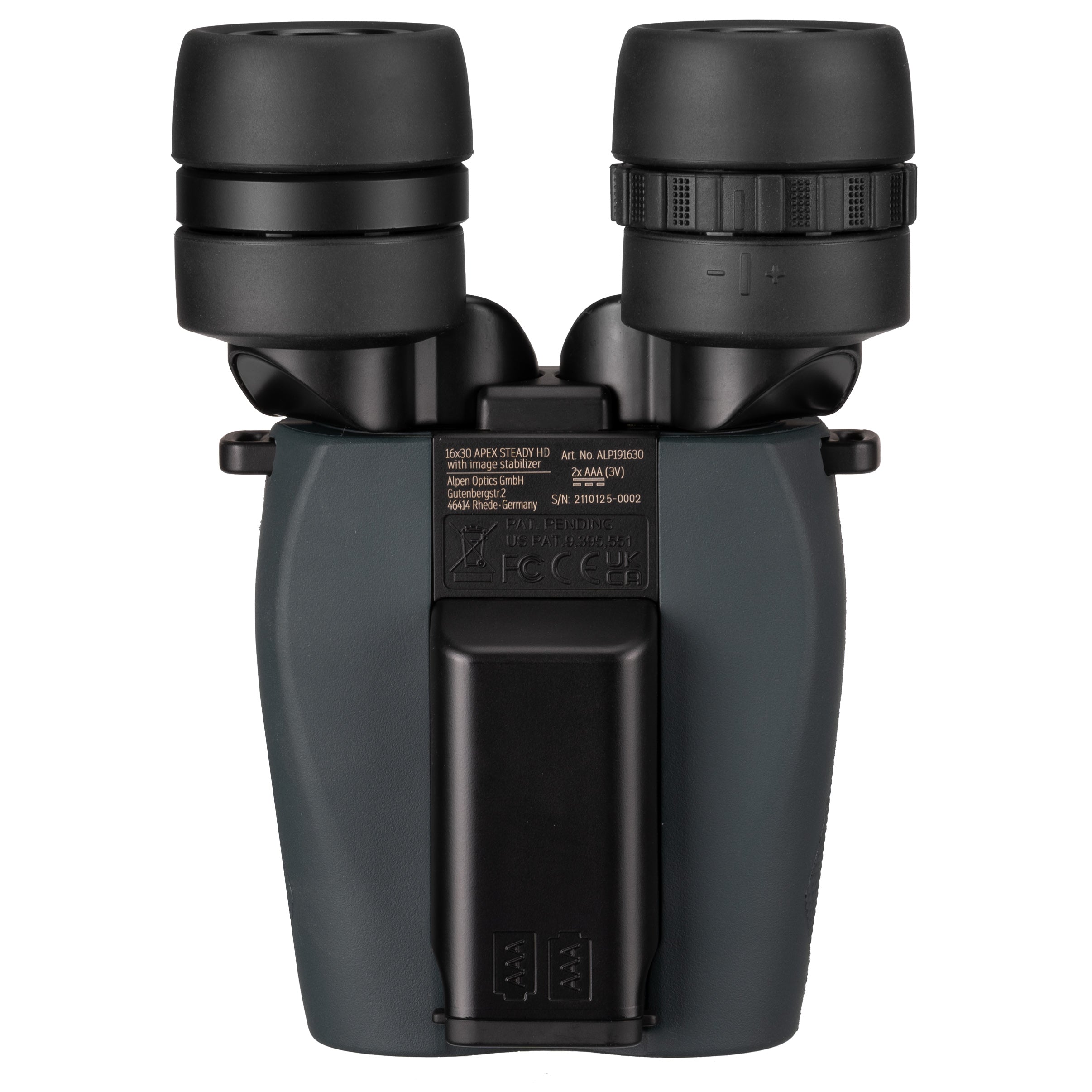 Apex Steady 16x30 HD Binoculars with Image Stabilization